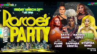 Nymphia, Plane & Sapphira - Roscoe's RuPaul's Drag Race Season 16 Viewing Party