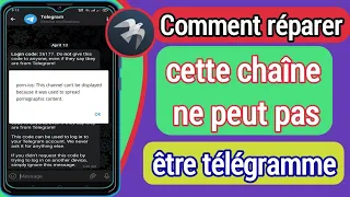 Comment réparer "Cette chaîne ne peut pas être affichée" sur le télégramme IOS et Android) Débloquer