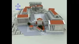 Roman Forum 3D buildings