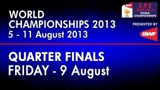 QF - WD - C.Pedersen/K.Rytter Juhl vs Bao YX./Zhong QX. - 2013 BWF World Championships
