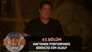 Acun Ilıcalı performans birincilerini açıkladı | 43. Bölüm | Survivor 2018