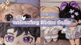 unboxing cute 20cm anime plushies from aliexpress! 🧸