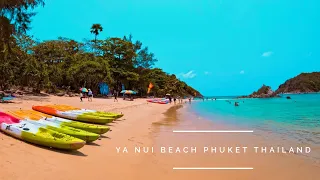 [4k] Ya Nui Beach Phuket Thailand 🏝️- One of Phukets nicest beaches