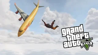 ЧТО БУДЕТ ЕСЛИ ДОБРАТЬСЯ ДО МЕТКИ (N) НА КАРТЕ В GTA 5 - УГОН ПАССАЖИРСКОГО САМОЛЕТА Boeing 747