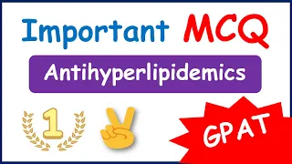 Antihyperlipidemic drugs - Important multiple choice questions