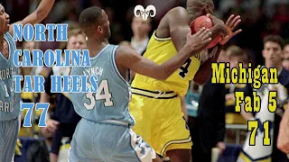 Michigan Fab 5 vs North Carolina Tar Heels -1993 Final