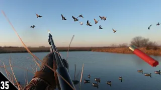 Decoying Geese in TIGHT Over Water! (Limited Out) | 28 GAUGE Goose Hunting