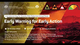 Early Warning for Early Action | International Day for Disaster Risk Reduction Virtual Panel