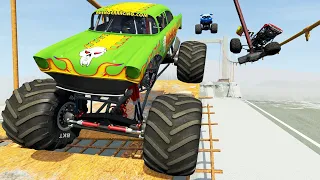 Insane Obstacle Course High Speed Jumps and Crashes #20 - BeamNG Drive | Griff's Garage