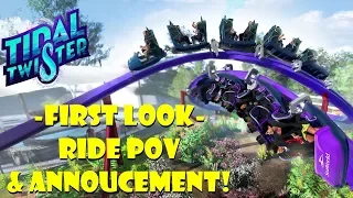 *First Look*  SeaWorld San Diego New Ride TIDAL TWISTER 2019 Annoucement Video & POV