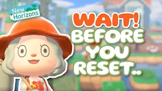 BEFORE You RESET Your Island ⚠️ 5 TIPS! 🌻 | Animal Crossing: New Horizons