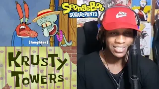 Spongebob Squarepants Episode Krusty Towers Reaction