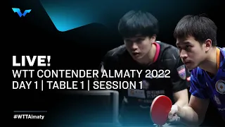 WTT Contender  Almaty 2022 | Day 1 | Table 1 | Session 1