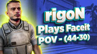 rigoN Plays Faceit 44K - Mirage POV (44-30) | CSGO