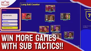 Win More Matches With SUB TACTICS with your eFootball 2024 Dream Team Tutorial