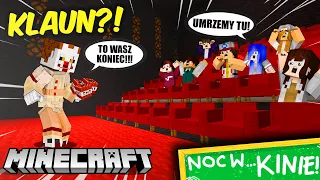 🤡 KLAUN W NOCY W KINIE! *straszna historia?!* | MINECRAFT EKSTRA SZKOŁA!