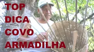 VEJA COMO FAZER UM (CANUDO) COVO DE PESCA COM BAMBÚ