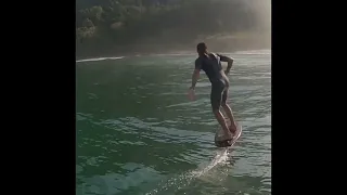 Tow Foil Surfing Sao Vicente, SP Brazil 🇧🇷 🥰🌊🏄‍♂️✈️🤙🙏🔥😎