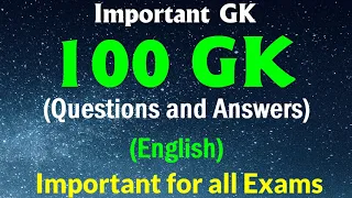 100 General Knowledge Questions Answer in English | India Exams GK | | GK Questions | Part -3