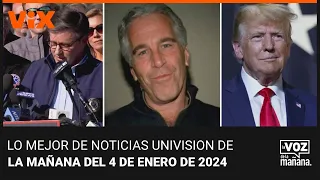 Lo mejor de Noticias Univision de la mañana | Jueves 4 de enero de 2024