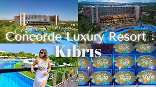 Concorde Luxury Resort Kıbrıs / Otele Dair Herşey 😍 Casino/Yemek/MiniClub/Aquapark/Suit Oda