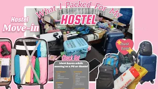 The Ultimate HOSTEL PACKING Guide : What You Need and What You Don't !🧳✈️🧾#hostel #packing #college