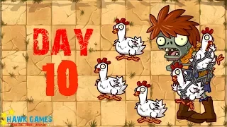 Plants vs Zombies 2 - Wild West - Day 10 [Chicken Wrangler Zombie] No Premium