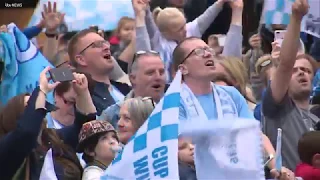 Coventry City celebrate promotion to League One with bus parade through the city | ITV News