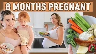 What I Eat in A Day While 8 Months Pregnant! (My Cravings Have Been CRAZY)