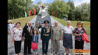 День Независимости Республики Беларусь 2023. Кореличи. Торжественное шествие, митинг съемка с высоты