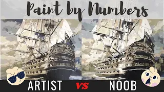 Paint by Numbers Artist VS NOOB | Do skills matter?!?