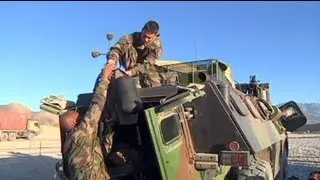 Afghanistan: cérémonie de départ des soldats français de la Kapisa