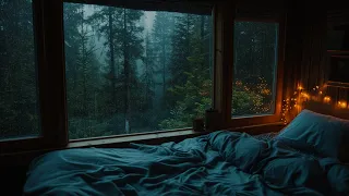 The Gentle Rain By The Window Makes You Instantly Sleepy | Deep Sleep, Study, and Relaxation Sounds