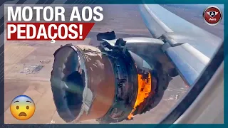 O que leva um motor de avião SE DESPEDAÇAR em pleno voo?