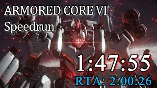 【ARMORED CORE 6】NG Any% Speedrun 1:47:55 (RTA in 2:00:26)【Ver.1.03】