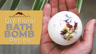 DIY Floral Bath Bomb Recipe