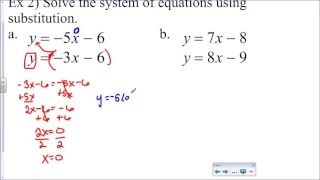 5 3 Solve Systems of Equations with Substitution (Equations solved for y)