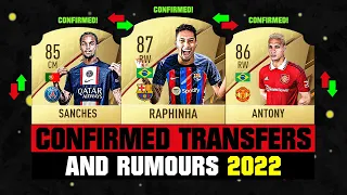 FIFA 22 | NEW CONFIRMED TRANSFERS & RUMOURS! 🤪🔥 ft. Raphinha, Sanches, Antony... etc