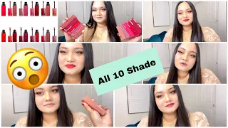 Maybelline Super Stay Vinyl Ink Liquid Lip Color ALL Shade Swatch  + Review || Shepa's Diary