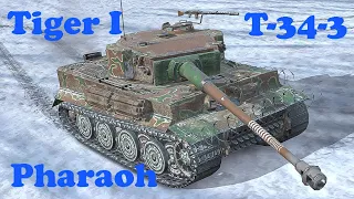 Tiger I ● Pharaoh ● T-34-3 - WoT Blitz UZ Gaming