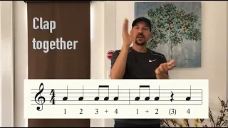 Rhythm Clapping with Mr. Gordon - Episode 1 - learn to read music - clap along!!!