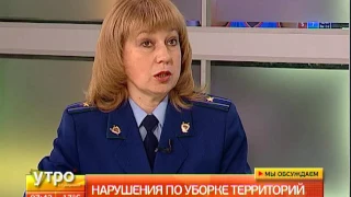 Нарушения по уборке территорий. Утро с Губернией. 30/11/2016. GuberniaTV