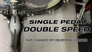 The Secret to FAST Single Pedal Bass Drum Double Strokes