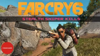 Far Cry 6 - Stealth Sniper Kills PC Gameplay | #streamgamers | 4k | HD