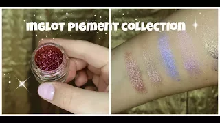 Inglot Pigment Collection & Swatches ♡✨ || Chloe Leech