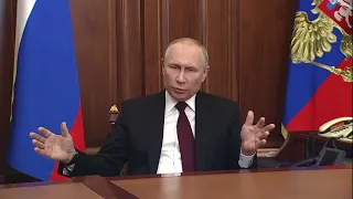 Выступление Путина 21.02.2022 г. о ДНР и ЛНР - С СУБТИТРАМИ