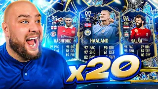 I Opened 20 x Premier League TOTS UPGRADE PACKS!