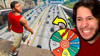 ROLETA DEFINE MEU DESTINO NO GTA 5 RP!!