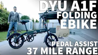 DYU A1F Folding Electric Bike - 16 Inch Compact Folding A1F E-Bike Review and Speed Test