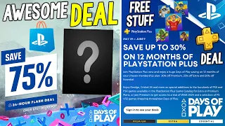 Awesome New PSN Flash Deal + Days of Play Free Stuff and PS Plus Deal